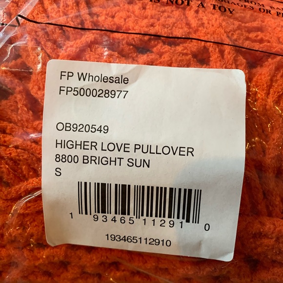 Free People Higher Love Crochet Sweater small - Picture 4 of 6